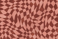 Groovy Retro Checker Rusty Peach behang