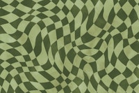 Groovy Retro Checker Forest Green tapete