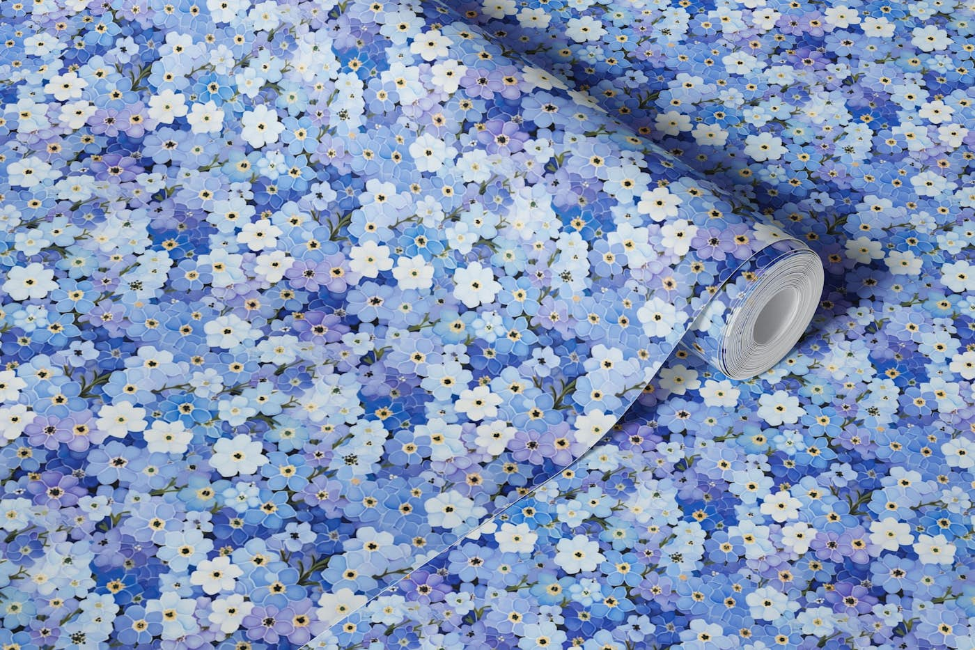 Babyblue Forgetmenot Floral Dream wallpaper roll