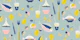 Mid century picnic lime blue