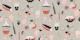 Mid century picnic anthracite pink