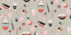 Mid century picnic anthracite pink large