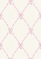 Romantic Argyle Ribbons and Bows tapet