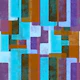 Mid Century Color Kaleidoscope Turquoise