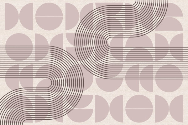 Abstract Mid Century Modern