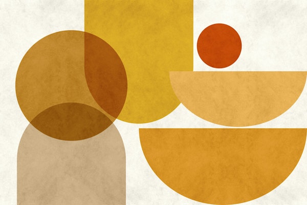 Abstract Mid Century Modern Bauhaus