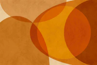 Warm Mid Century Modern Abstract Organic behang