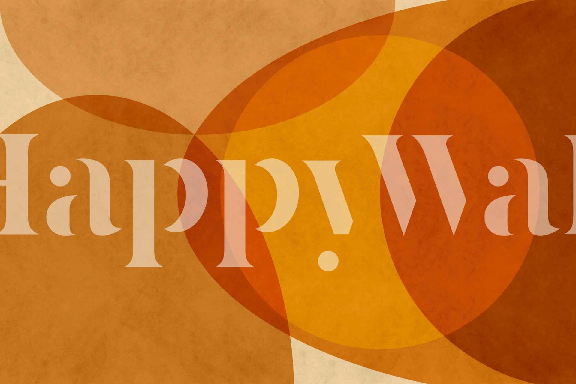 Abstract organic shapes in warm orange and brown tones wallpaper
