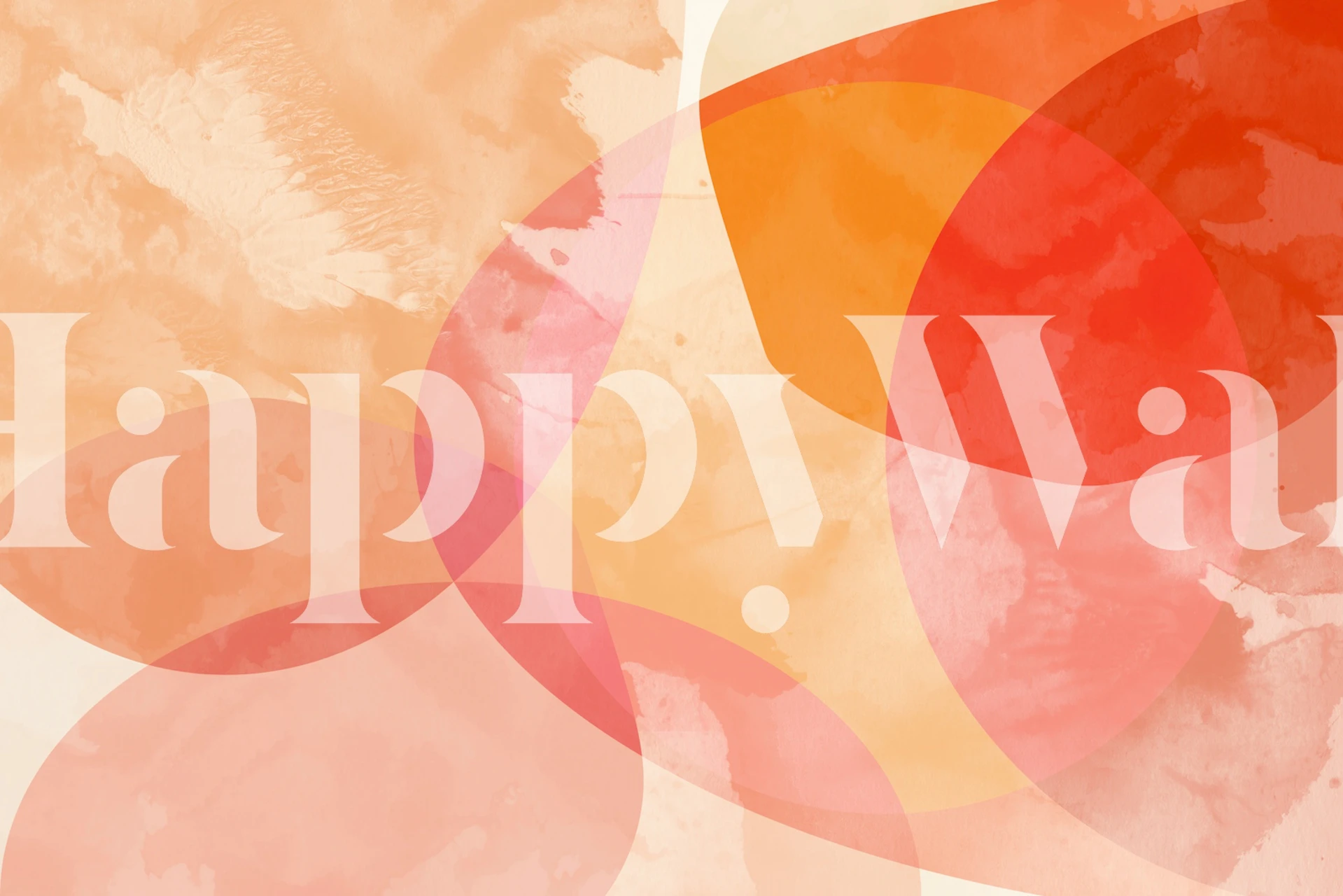 Mid Century Modern Abstract Organic Shapes in Warm Earth Tones Wall Mural