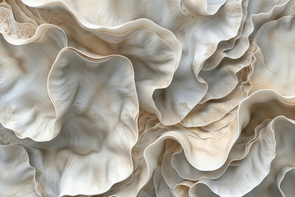 Organic 3D Sculpture Ivory White