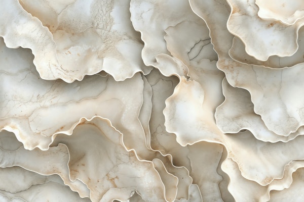 Organic 3D Sculpture Ivory II
