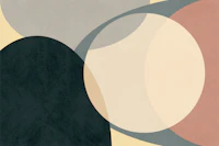 Mid Century Modern Abstract Shapes behang