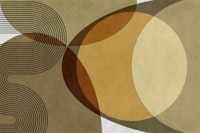 Mid Century Modern Organic Geo tapeta