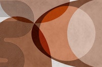 Mid Century Modern Organic Geometry tapeta