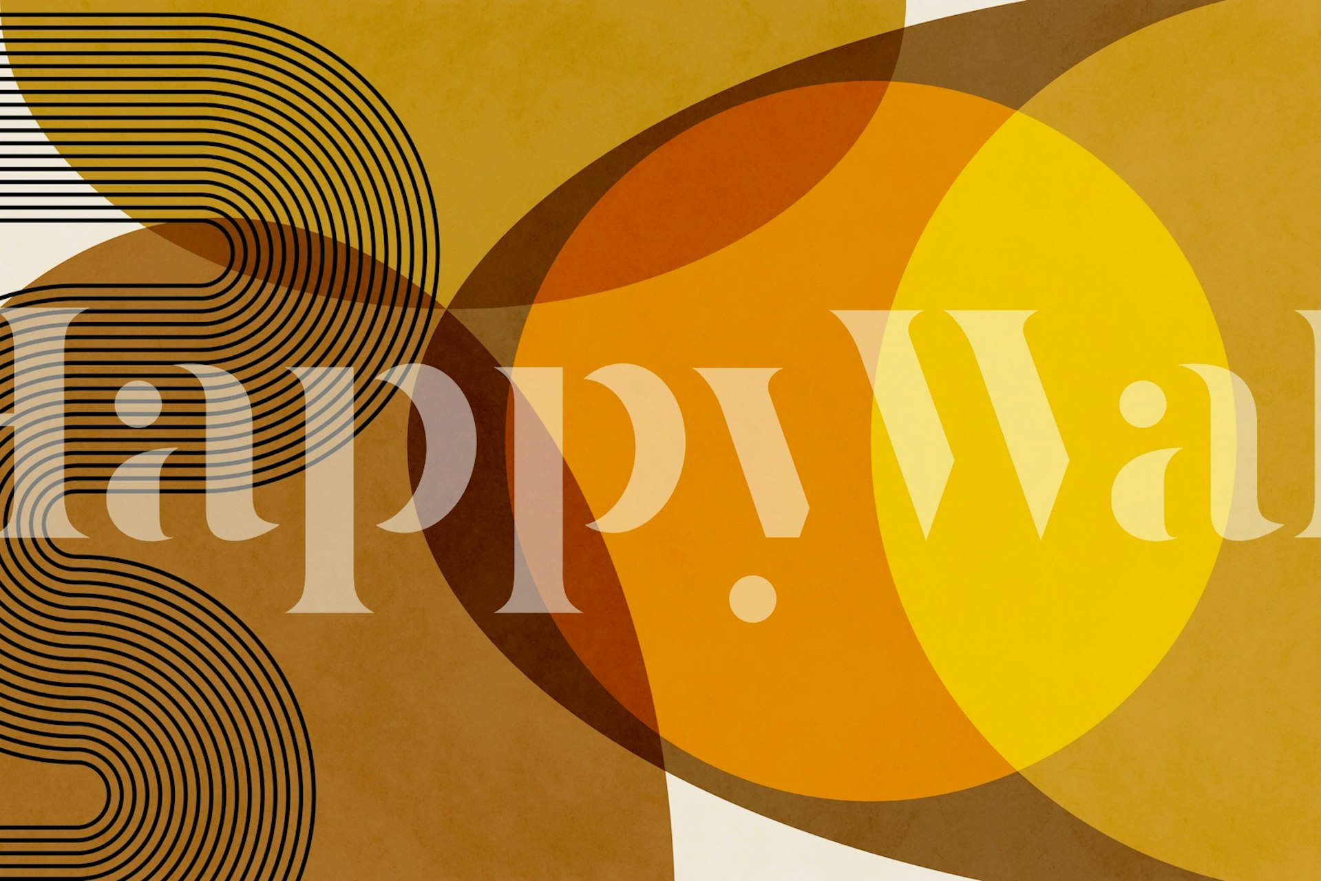 Mid century modern abstract organic earthy wallpaper