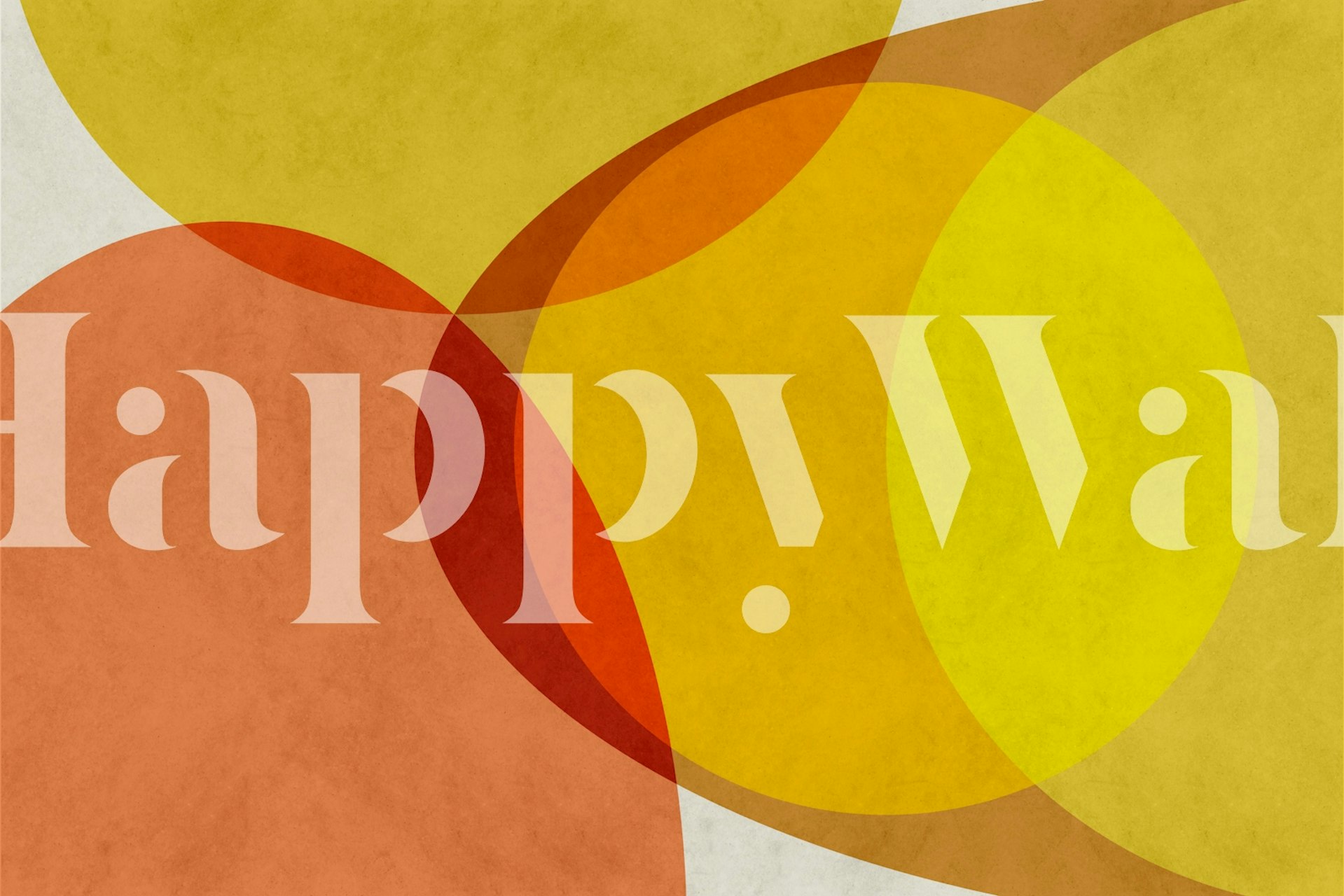 Papier peint Mid Century Modern Organic Autumn dans une pièce