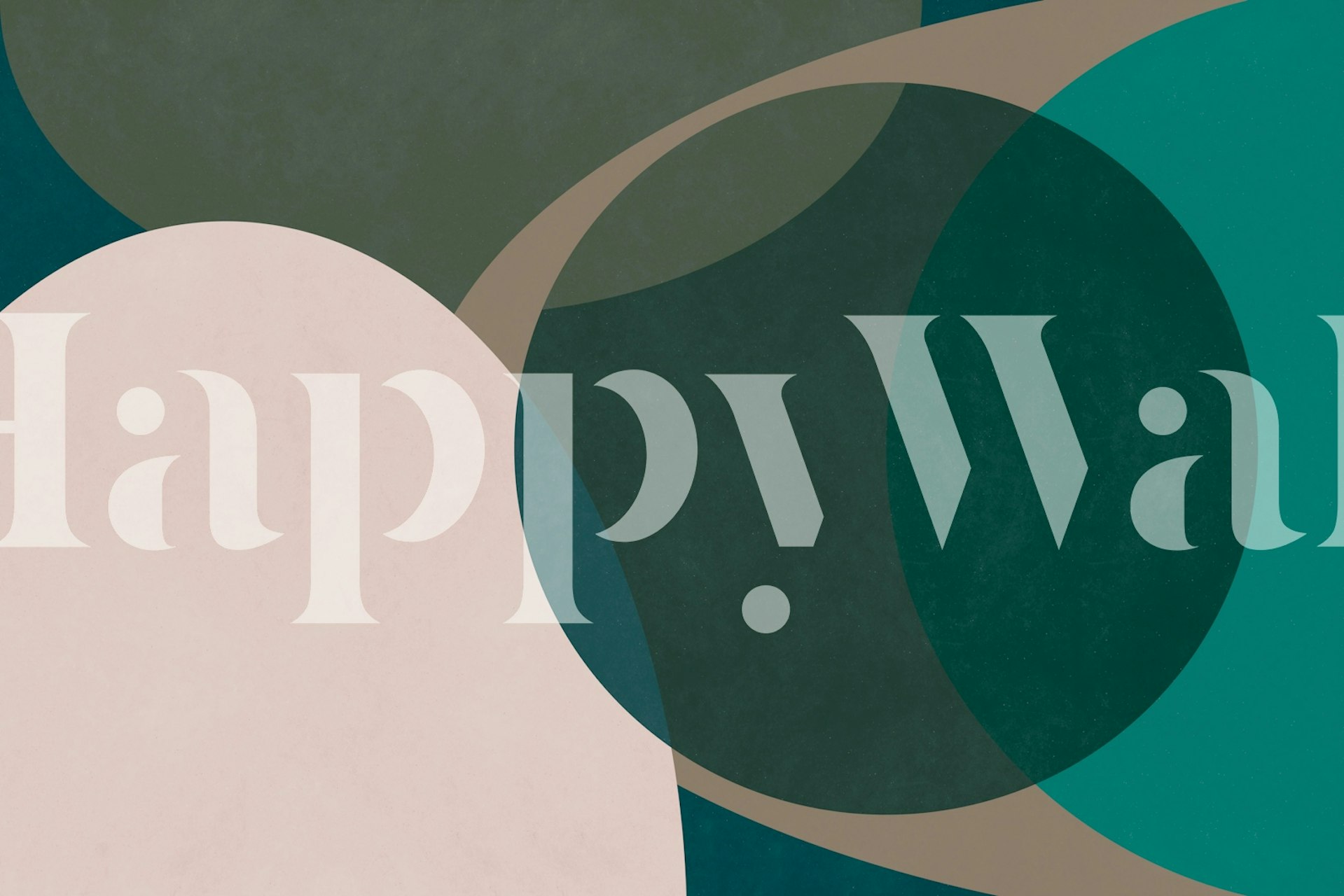 Abstract organic shapes in green and beige colors wallpaper