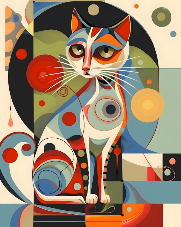 Abstract Geometric Cat 2