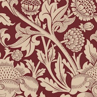 Victorian Wey Pattern in Vanilla and Puce Red ταπετσαρία