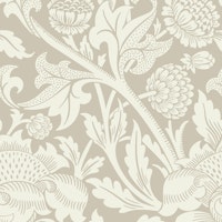 Victorian Wey Pattern in Alabaster and Silver ταπετσαρία