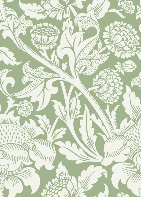 Victorian Wey Pattern in Laurel Green