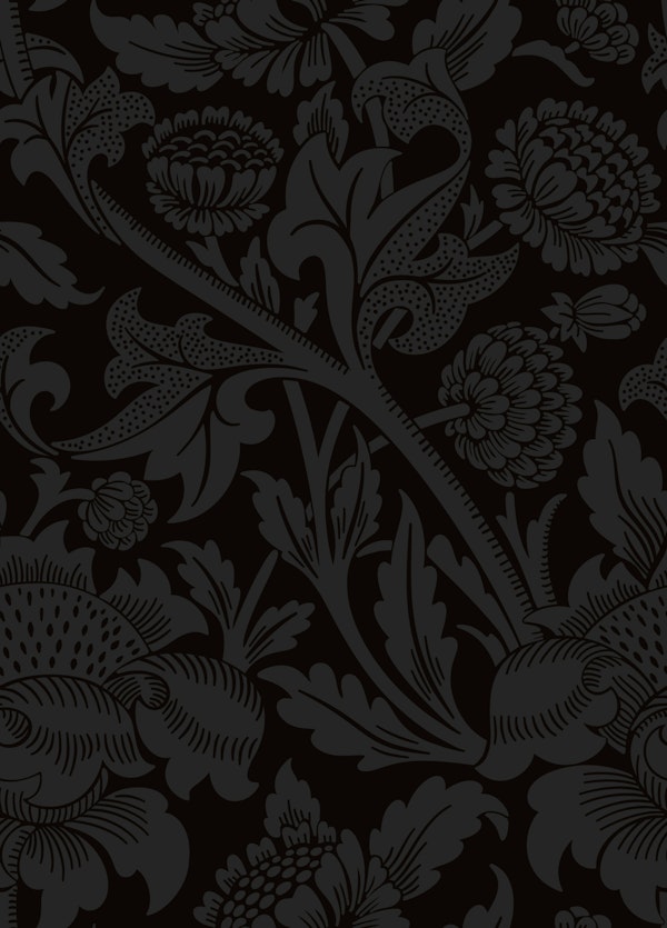 Victorian Wey Pattern in Vampire Black