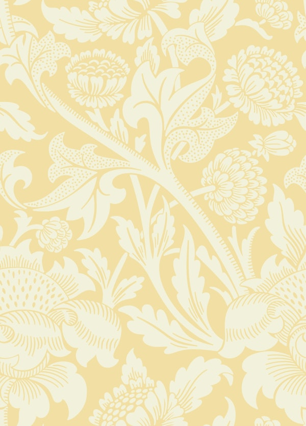 Victorian Wey Pattern in Gold Ochre