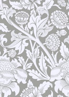 Victorian Wey Pattern in Silver tapete