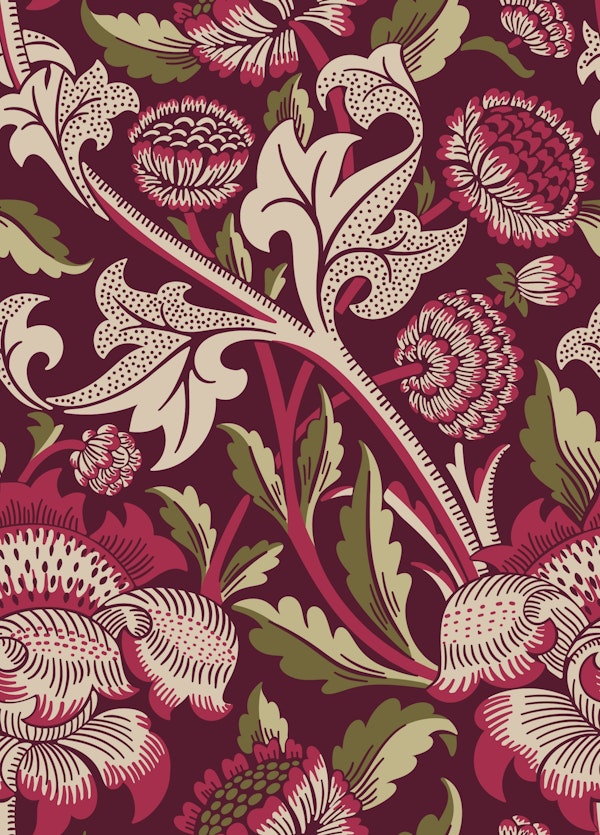 Victorian Wey Pattern in Amaranth Purple