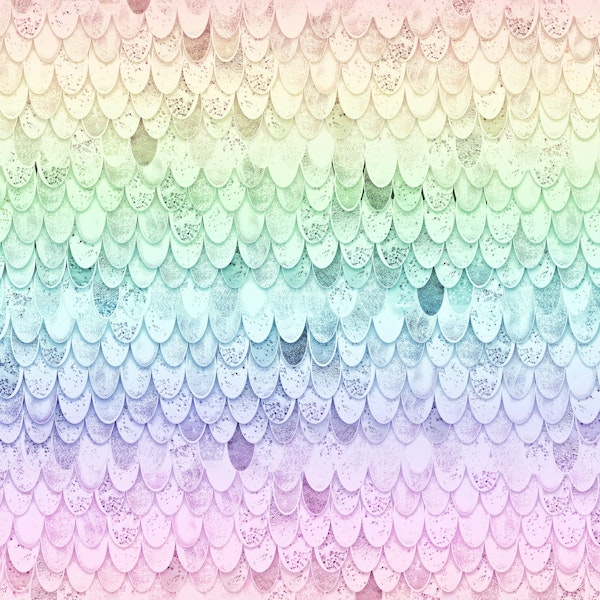 MAGIC MERMAID SCALES RAINBOW PASTEL