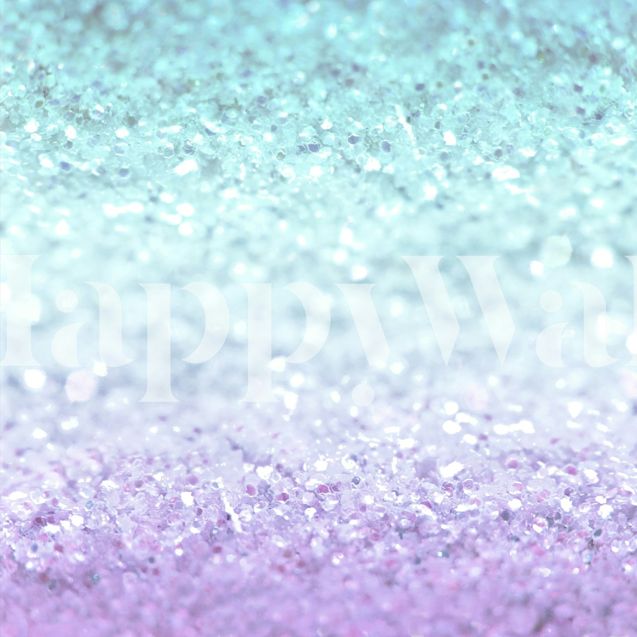 Mermaid Glitter Aqua Purple Ταπετσαρία Σε Ένα Δωμάτιο