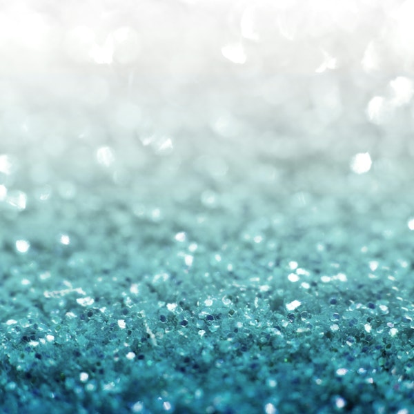 MERMAID GLITTER WHITE TO TEAL