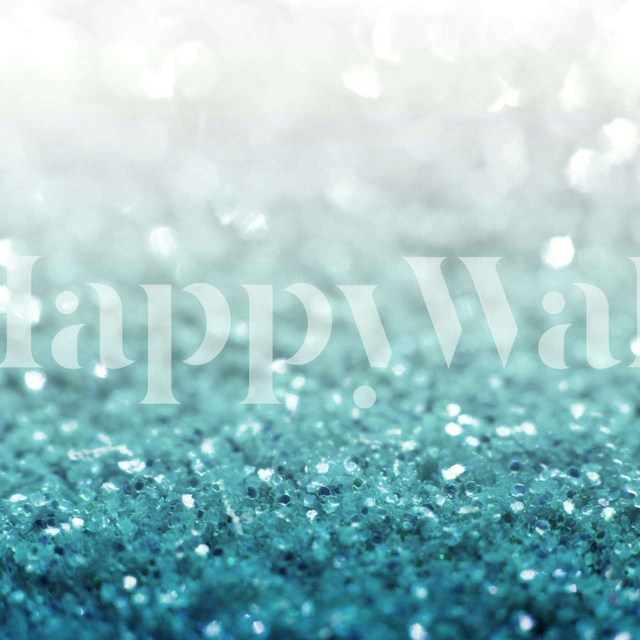 Mermaid Glitter tapet i et rum