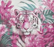 Wild Tiger Jungle Paradise Pink Teal