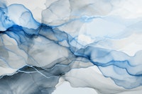Inky Transparency Abstract Blue Flow ταπετσαρία