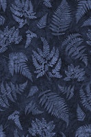 Moody Woods Moss Blue Fern Botanical Pattern papiers peint