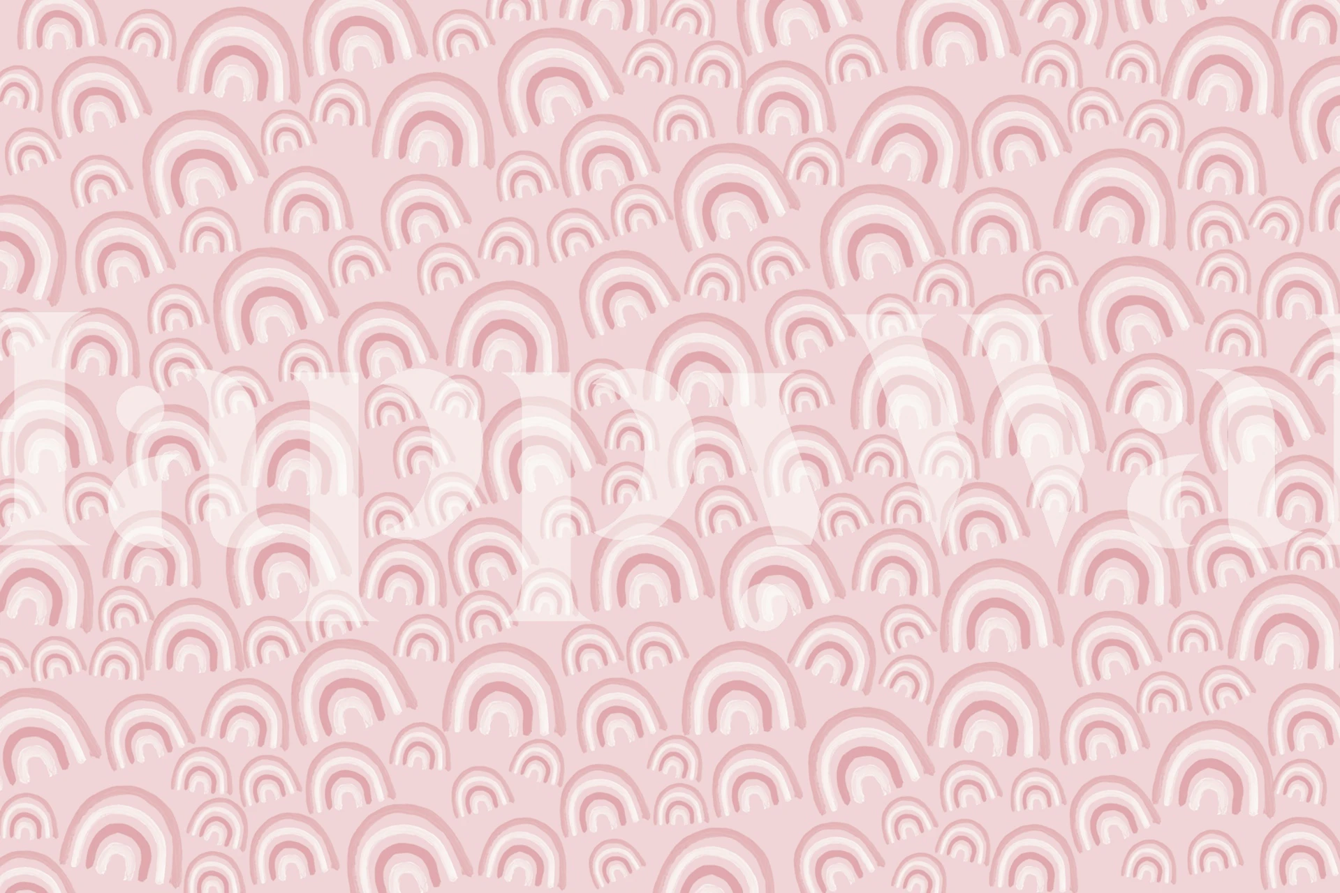 Dreamy Rainbows 3 wallpaper design in a room