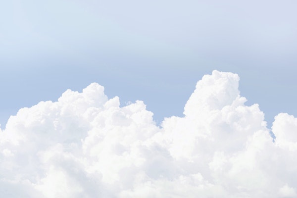 Pastel Blue Ombre Clouds