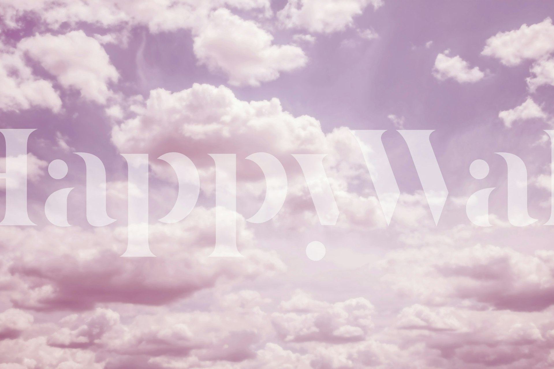 Tapeta Dreamy Clouds 13 zobrazená v místnosti