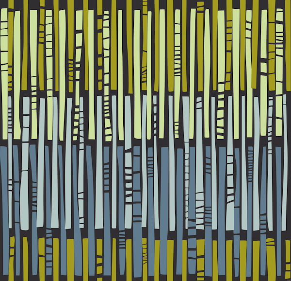 City life geometrics beams moonless night