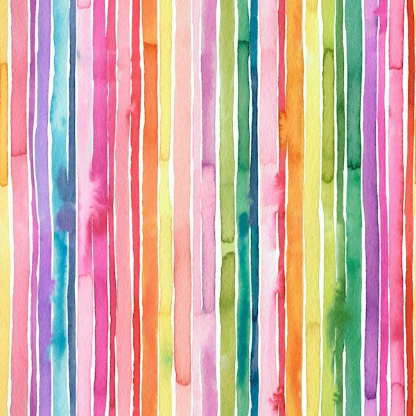 COLORFUL WATERCOLOR VERTICAL STRIPES 4