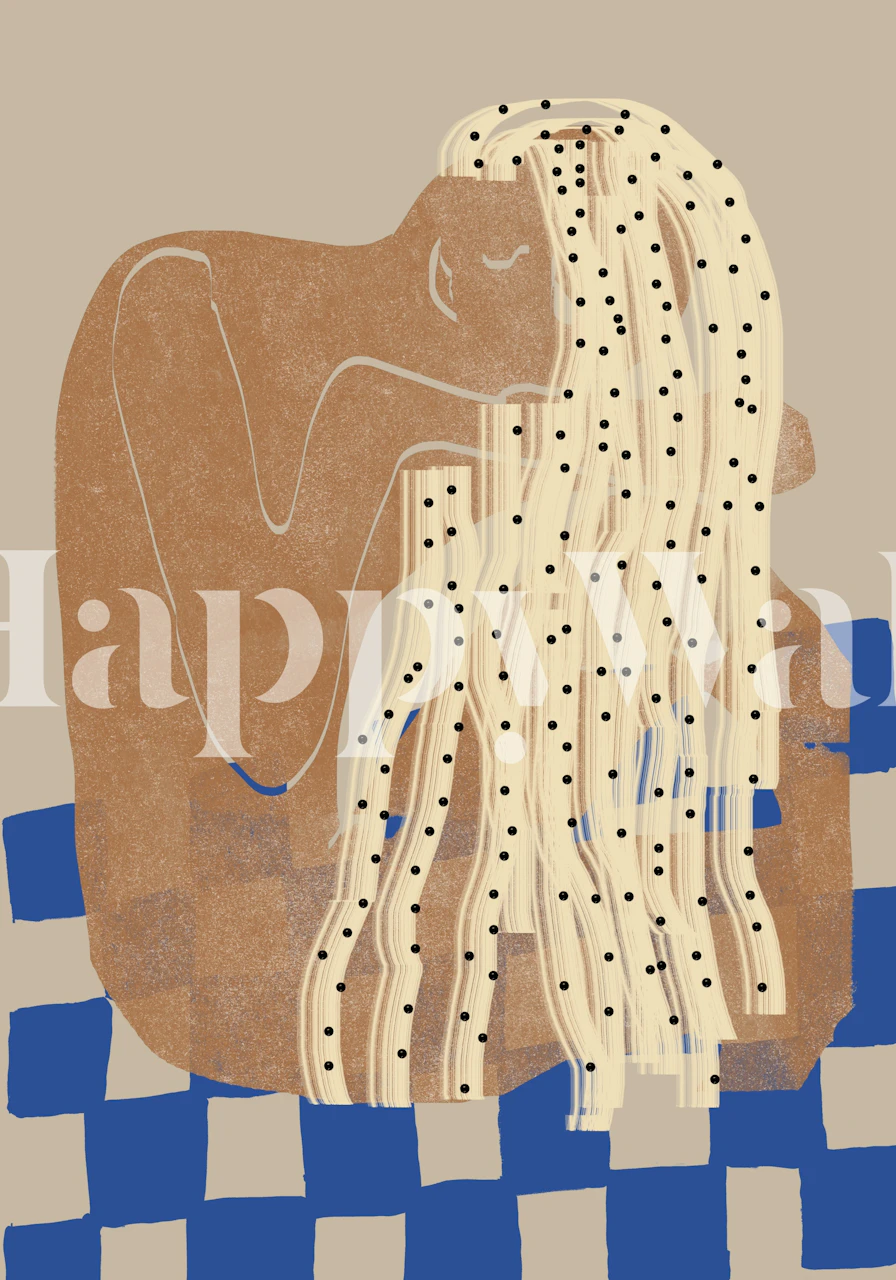 Mood Woman portrait wallpaper in a room