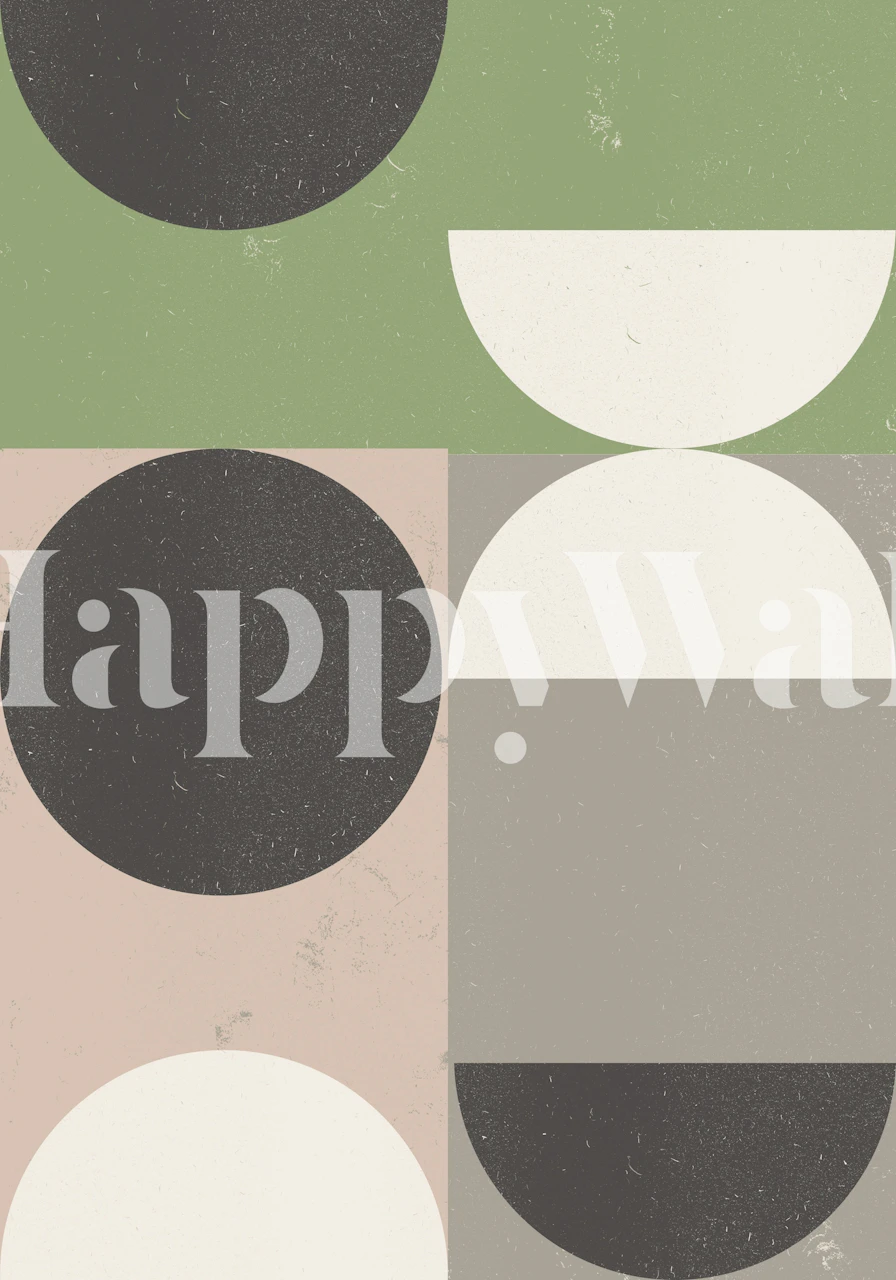 Mid Century Modern Composition wallpaper design