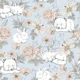 Sleeping Woodland - pattern blue