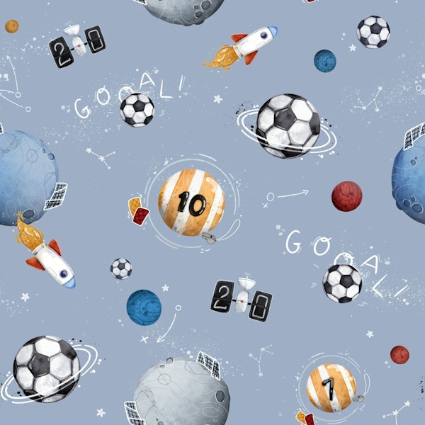 Soccer Space - blue