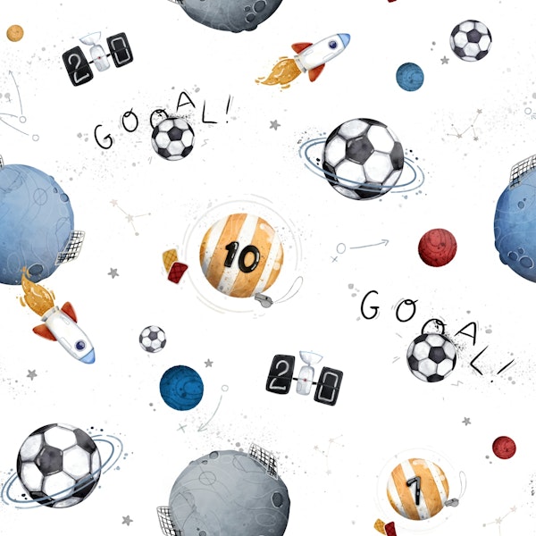 Soccer Space - white