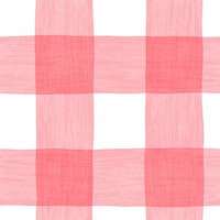 Hand Painted Gingham Strawberry Pink Checkers ταπετσαρία