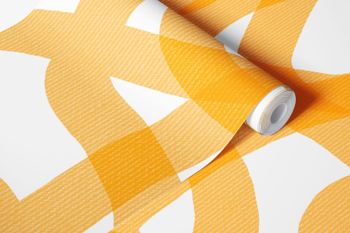 YELLOW SQUIGGLES LINES wallpaper roll