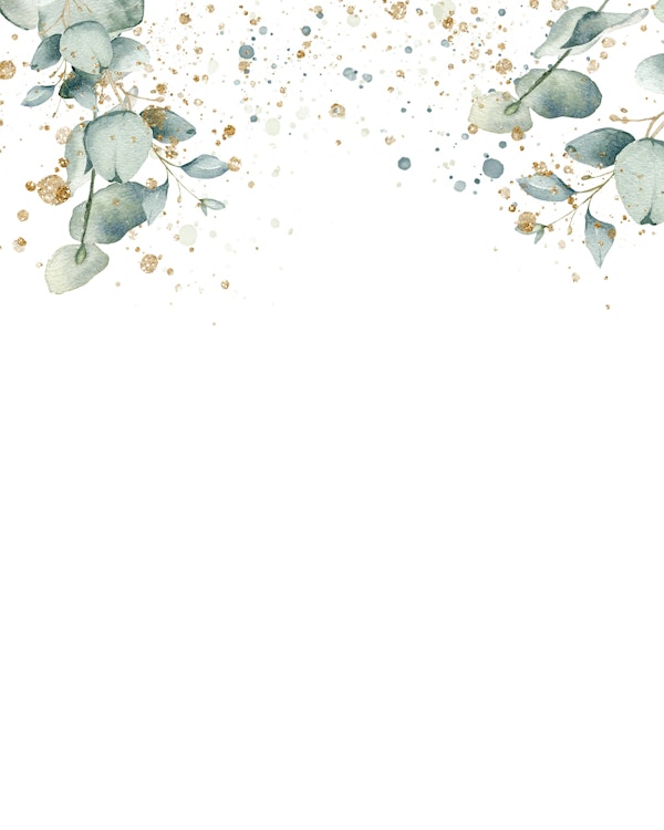vertical smaller eucalyptus gold glitter