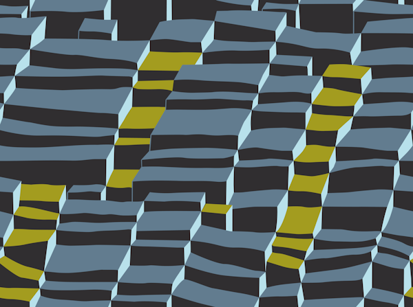 City life always up moonless night